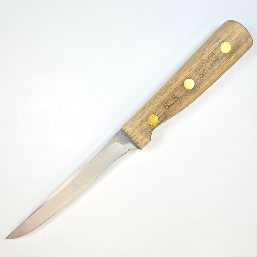 Chicago Cutlery 62S Utility Fillet Knife Walnut Wood Full Tang Stainless USA
